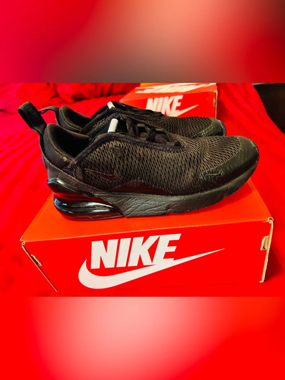 Nike Air Max 270 Black Kids Sneakers